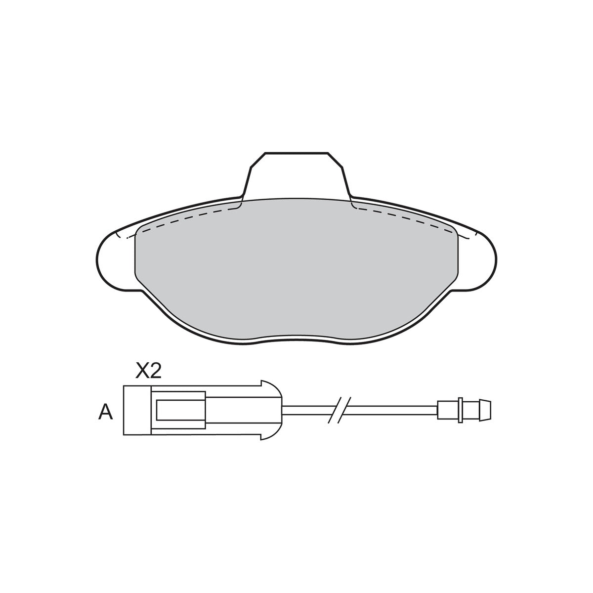 Set placute frana Valeo 601021