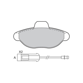 Set placute frana Valeo 601021