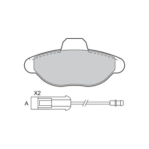 Set placute frana Valeo 601021