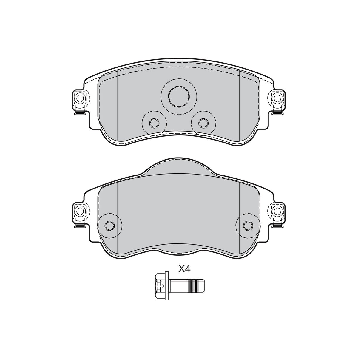 Set placute frana Valeo 601293
