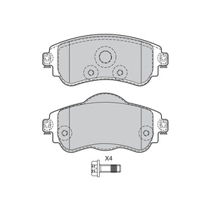 Set placute frana Valeo 601293