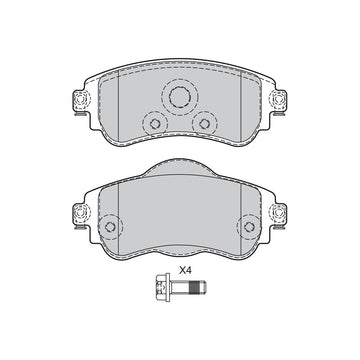 Set placute frana Valeo 601293