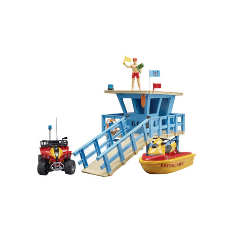 Set statie de salvamari bworld cu quad, scara 1:16 Bruder 12287320
