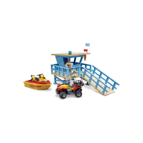 Set statie de salvamari bworld cu quad, scara 1:16 Bruder 12287320 – imagine 2