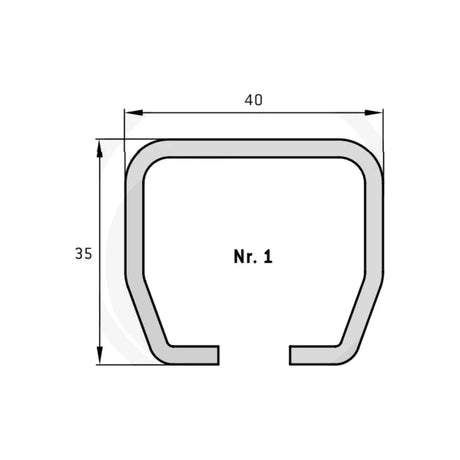 Sina mobila fara gaura MEA Metal Applications 5009030/300 – imagine 2