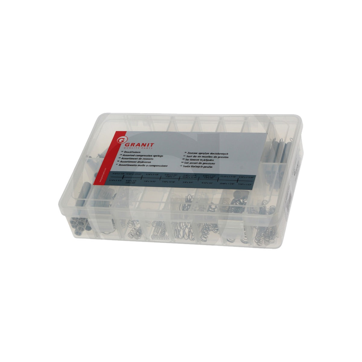 Sortiment arcuri presiune tractiune format din 200 piese GRANIT 50099016 – imagine 2