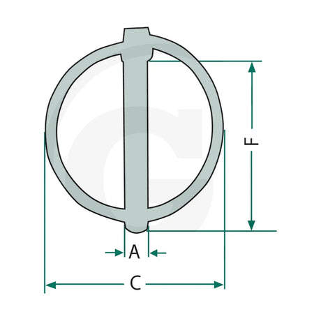 Schita dimensiuni Splinturi galvanizat pentru Saphir GRANIT 20023272