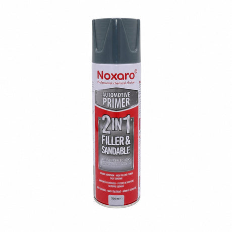 Spray 2in1 primer + filler gri 500ml Noxaro NXR044
