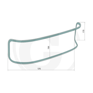 Schita dimensiuni Sticla rezerva compatibila John Deere GRANIT 65012076