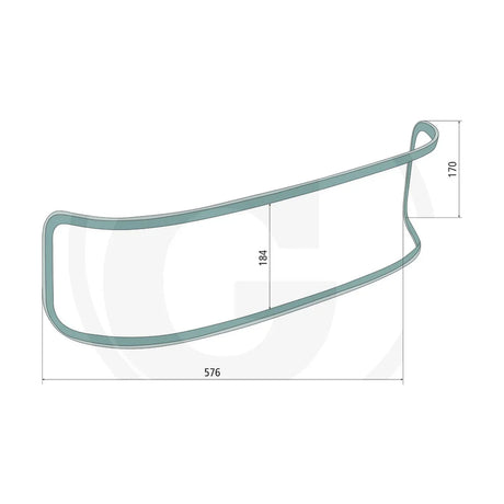 Schita dimensiuni Sticla rezerva compatibila John Deere GRANIT 65012076