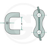 Știft siguranta pentru încuietoare, 3 x 85 mm