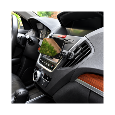 Suport telefon auto extensibil 55-83mm cu prindere in grila de ventilatie