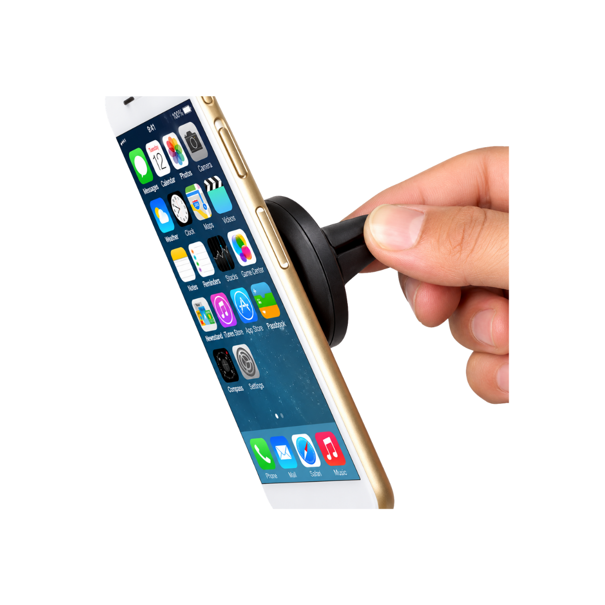 Suport telefon  auto magnetic cu fixare in grila de ventilatie