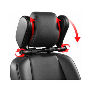 Suport tetiera auto reglabil-piele ecologica neagra