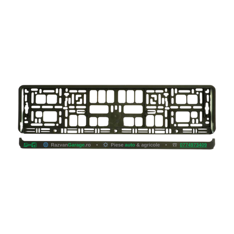 Suport numar inmatriculare auto negru (520 x 133 mm)