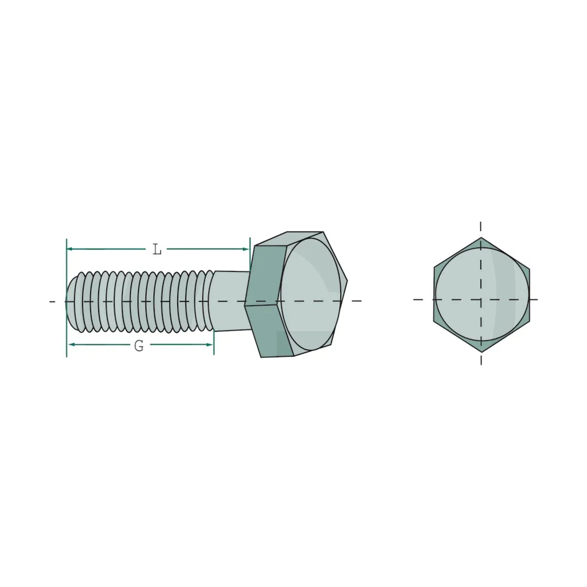 Schita dimensiuni Surub compatibil Amazone GRANIT 18051-1019