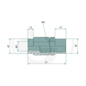 Schita dimensiuni Surub manson GROENEVELD-BEKA 30615ZS1492