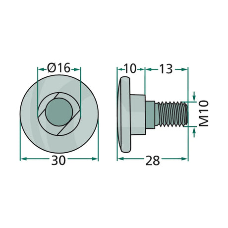Schita dimensiuni Suruburi ptr. lame pentru Kuhn GRANIT 52556210100 K/25