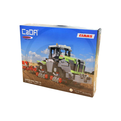 Tractor din caramizi de construit CaDA Claas Xerion 5000, 1336 de piese, scara 1:32 Jamara 47232300 – imagine 2