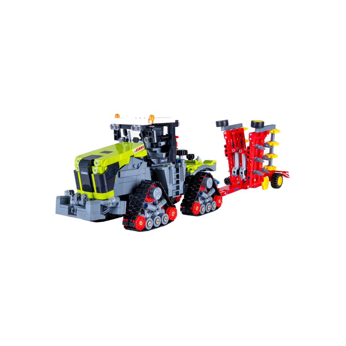 Tractor din caramizi de construit CaDA Claas Xerion 5000, 1336 de piese, scara 1:32 Jamara 47232300 – imagine 4