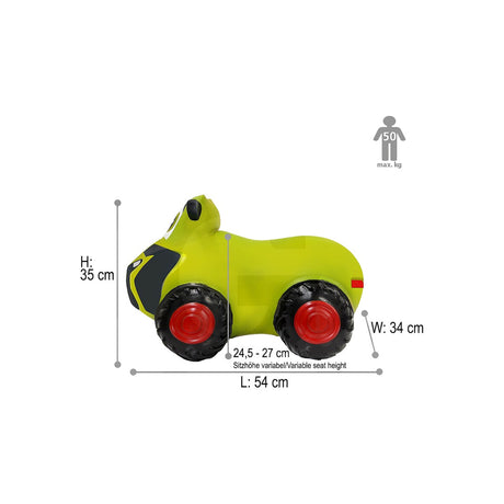 Tractor saltaret Claas HoppyDoo cu pompa Jamara 47196031 – imagine 8