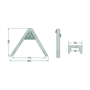 Schita dimensiuni Triunghi utilaje Cat. 1 - 2 - 3 GRANIT 77875513