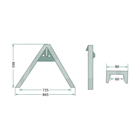 Schita dimensiuni Triunghi utilaje Cat. 1 - 2 - 3 GRANIT 77875513