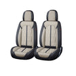 Huse auto premium 5 locuri Carguard Deluxe piele ecologică perforată - negru - crem HSA027