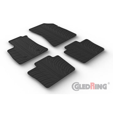 Set 4 covorase cauciuc dedicate RENAULT RAFALE HYBRID SUV 2024-> (automa Gledring GL0026
