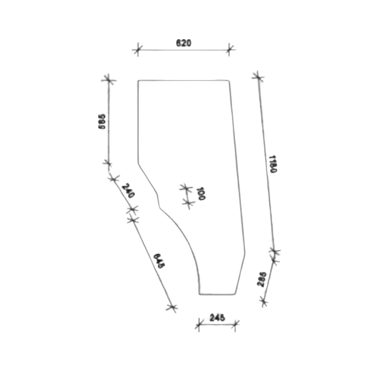 Geam usa stanga sau dreapta Fiat 5136431