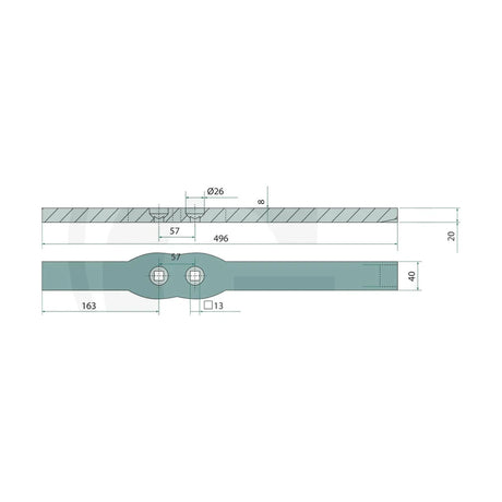 Schita dimensiuni Varf uzura cu placi din metal dur lipite GRANIT HEAVY DUTY 17931 00311114
