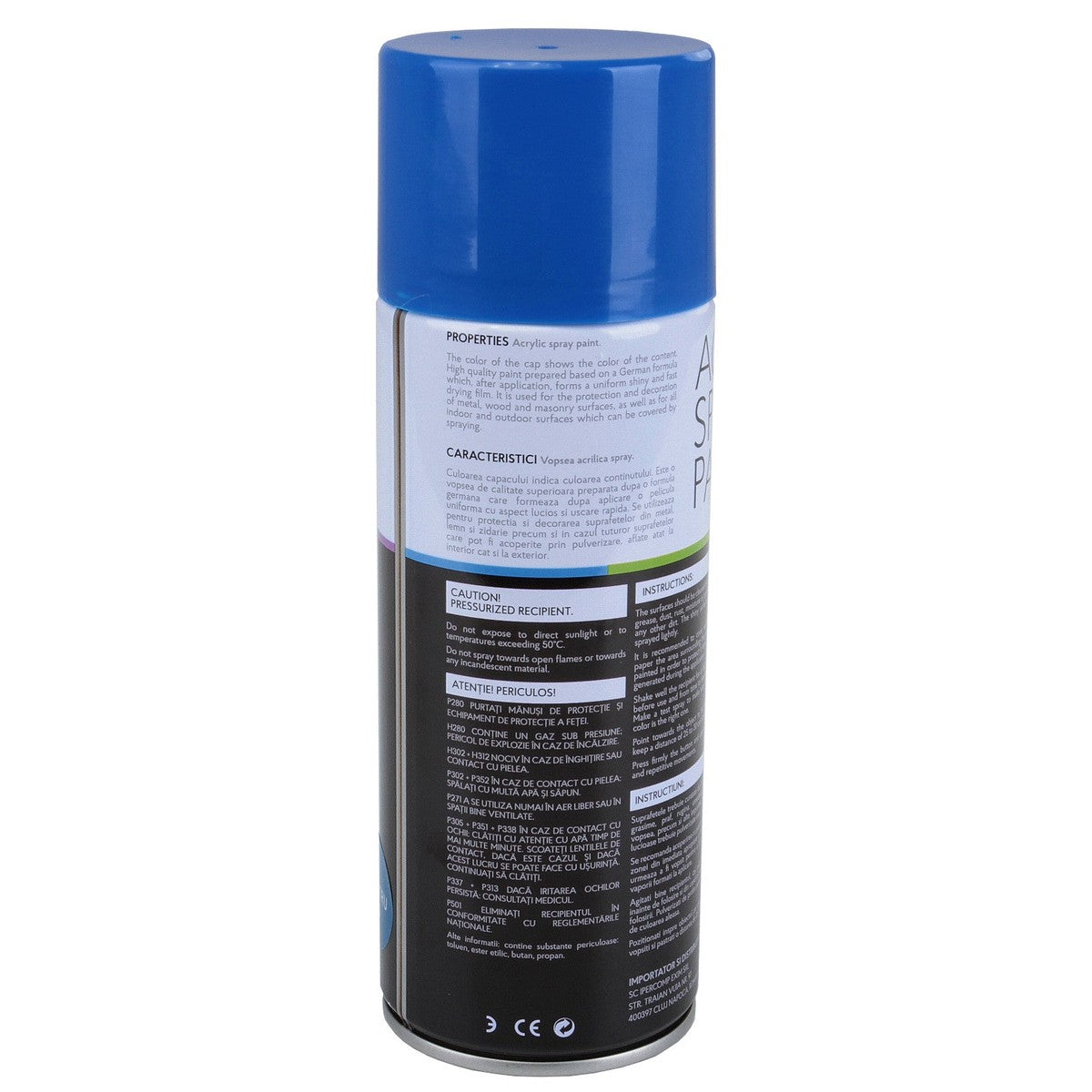Vopsea spray 450 ml Albastru 650 Noxaro NXVPS008 – imagine 2