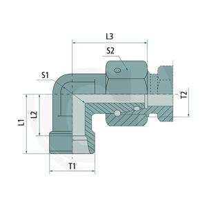Schita dimensiuni X-EWV 15 L DKO fara piulita de imbinare si inel taietor GRANIT 87003489