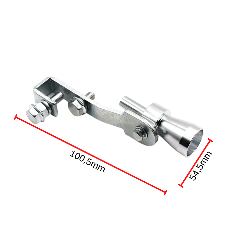 Adaptor sunet turbo universal din aluminiu pentru toba de esapament, fluier evacuare