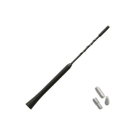 Antena auto exterior neagra 24cm cu 2 adaptoare (5-6mm)