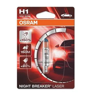 Bec 12v h1 55 w night breaker laser nextgen +150% blister 1 buc osram