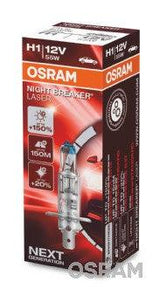 Bec 12v h1 55 w night breaker laser nextgen +150% osram