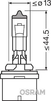 Bec 12v h27/1 27 w original osram