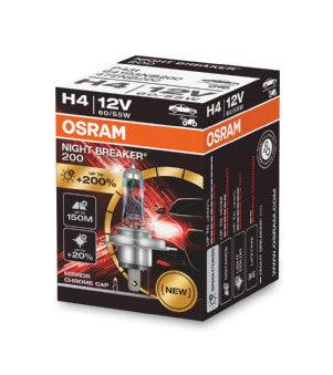 Bec 12v h4 60/55 w night breaker +200% osram