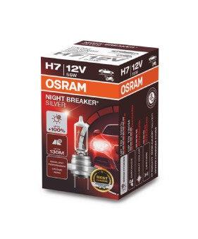 Bec 12v h7 55 w night breaker silver +100% osram