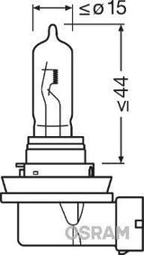 Bec 12v h9 65 w original osram