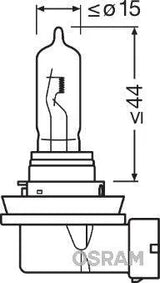 Bec 12v h9 65 w original osram
