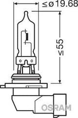 Bec 12v hb3 60 w original osram