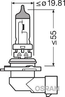 Bec 12v hb4 51 w original osram