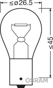 Bec 12v p21w original set 10 buc osram