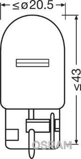 Bec 12v wy21w original set 10 buc osram