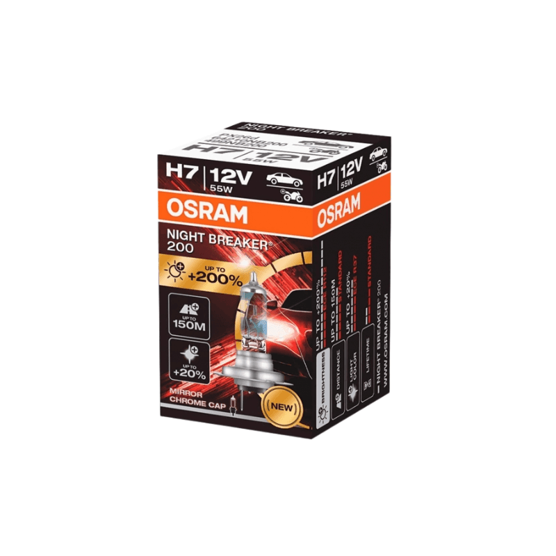 Bec auto far halogen Osram H7 Night Breaker +200% 55w 12v 64210NB200