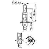 Bec far h1 55w 12v longer life ecovision philips