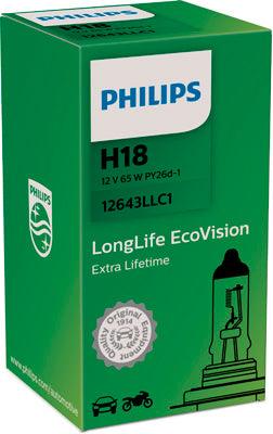 Bec far h18 65w 12v long life ecovision (cutie) philips