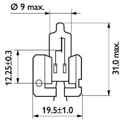 Bec far h2 x511 55w 12v vision philips